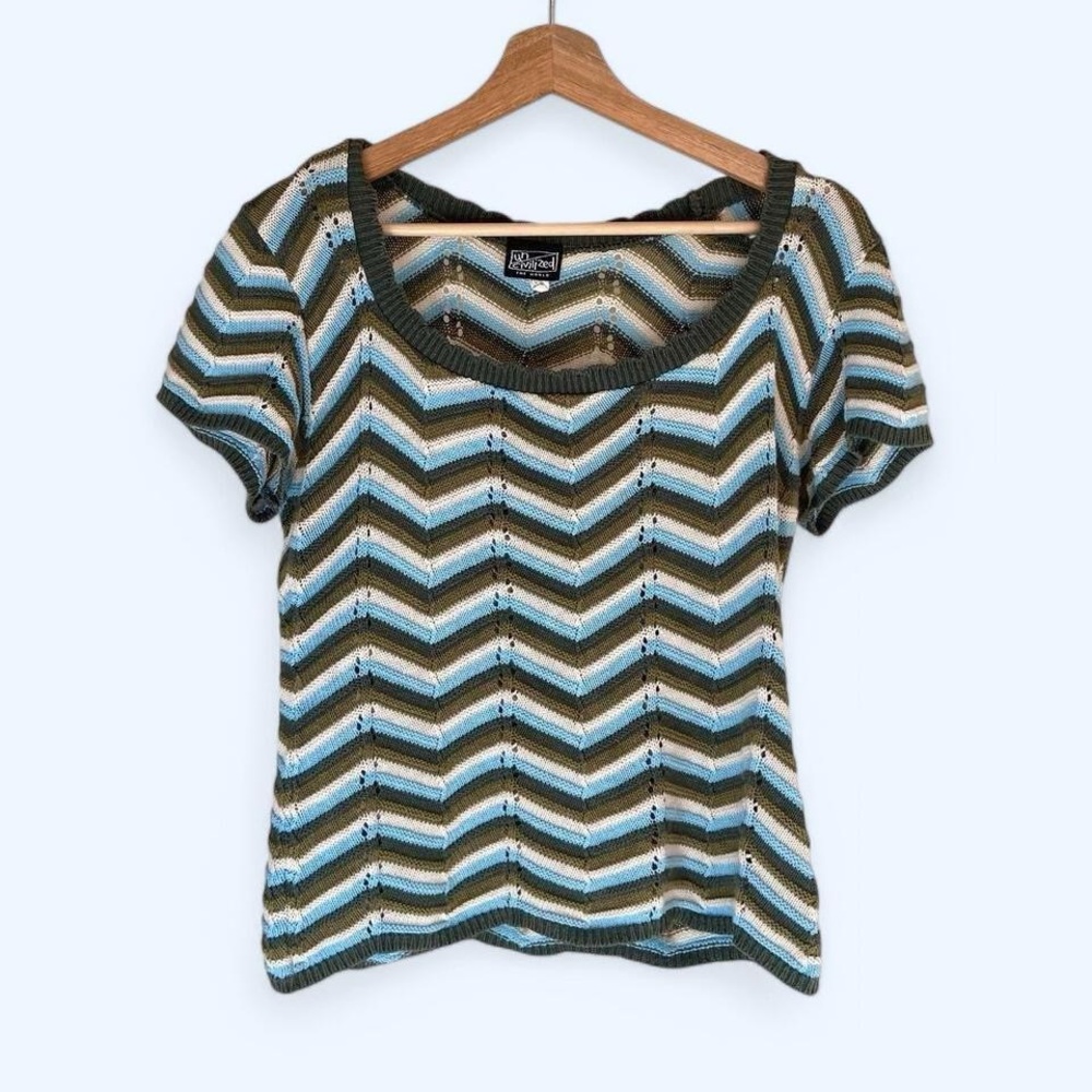 Y2K Striped Knit Top